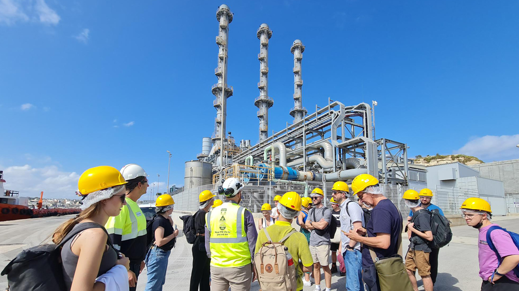 Study tour for German students at Delimara Power Station