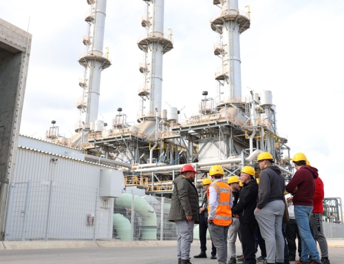 Students view the technical differences between the two Power Stations in Delimara 