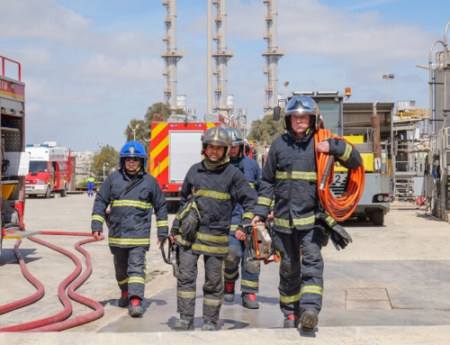 Emergency drill at Delimara Power Station